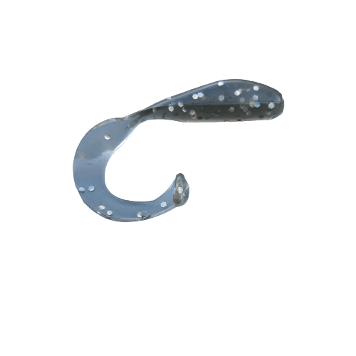 1.75" Black Holly Curly Tail Grub