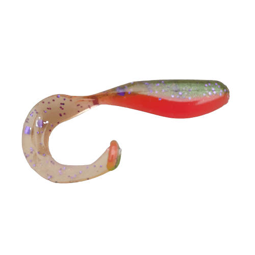 1.75" Pink Champagne Curly Tail Grub