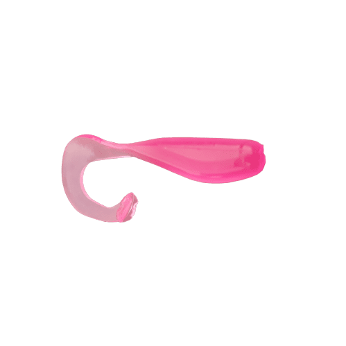 1.75" Pink Curly Tail Grub