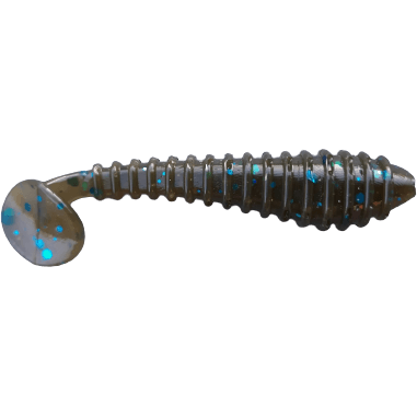 2.5" Green Pumpkin Blue Little Swimmer Swimbait