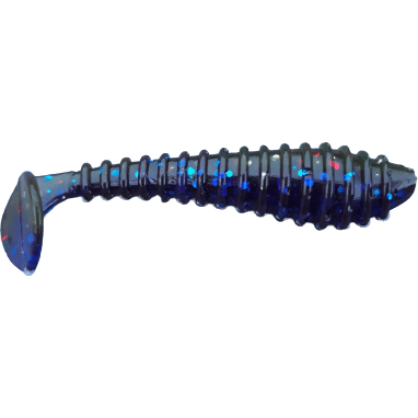2.5" Green Pumpkin Purple Little Swimmer Swimbait