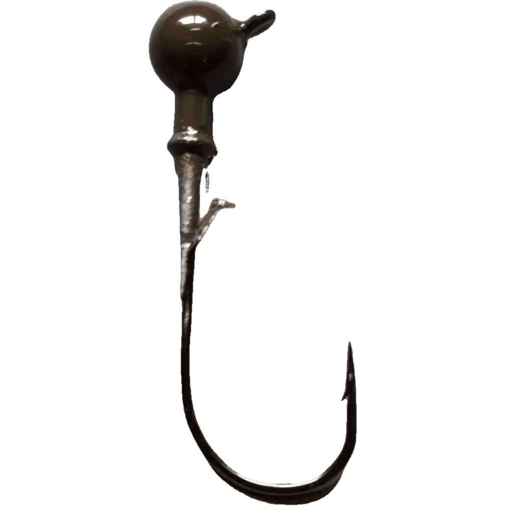 3/16 oz Custom Green Pumpkin Shaky Head Jig