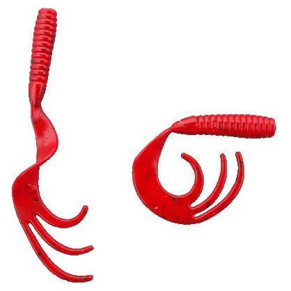 3.5" Fire Craw Triple Tail Grub