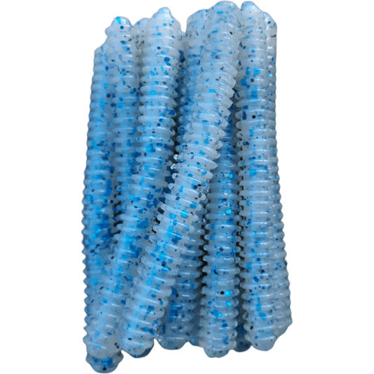 3.75" Smoked Blue Ring Worm