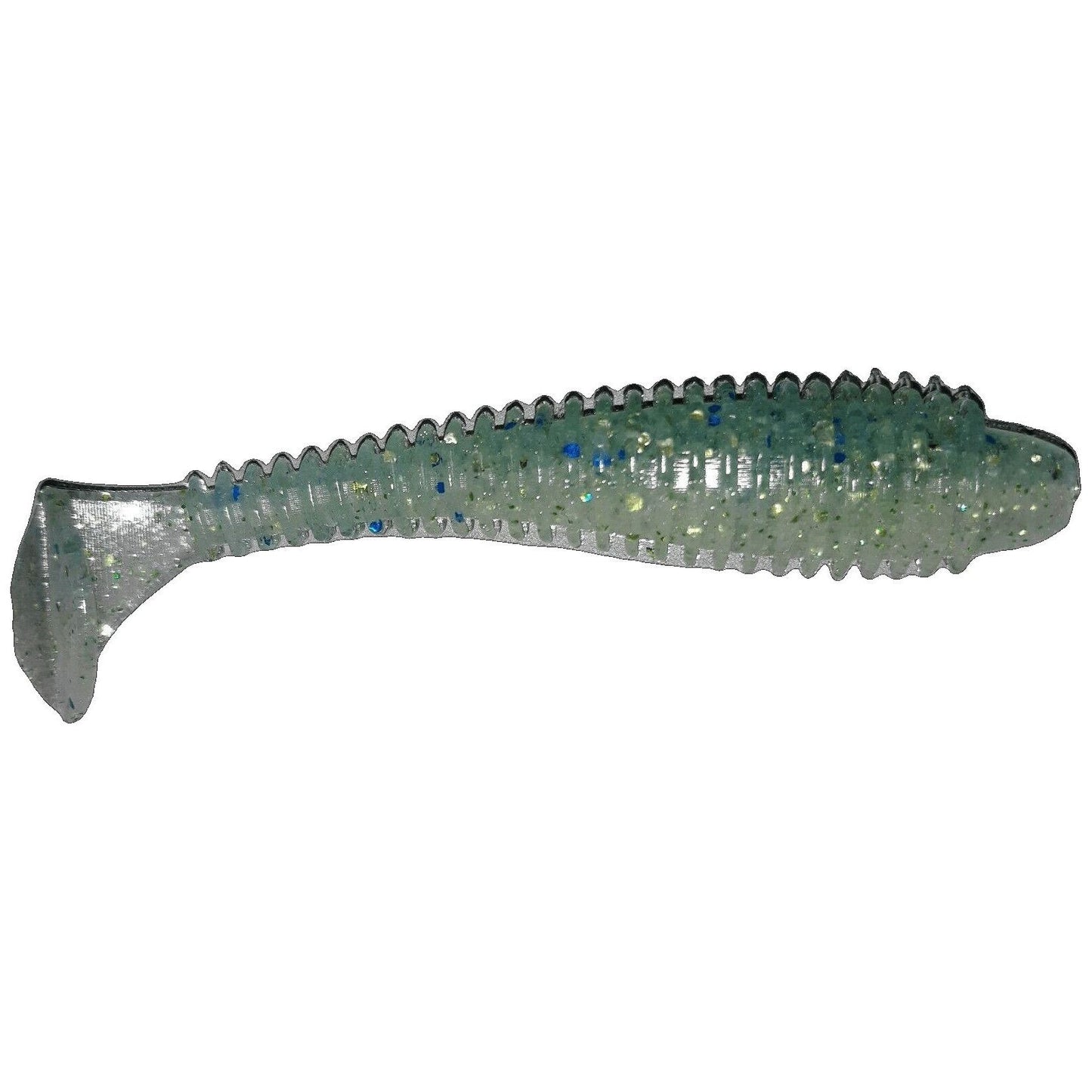 3.8" Caribbean Blue Soft Plastic Swimbait