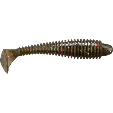 3.8" Green Pumpkin Soft Plastic Swimbait