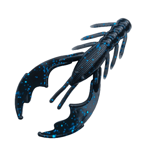 4" Black Blue Flake Craw
