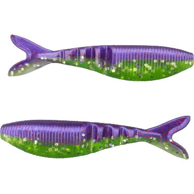 4" Striped Grape Shad Swimbait