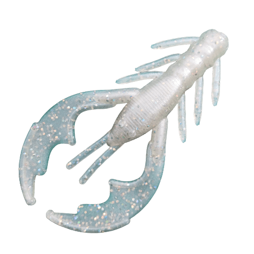 4" White Diamond Craw