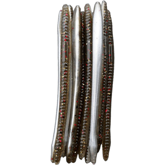 4.75" Green Pumpkin Pearl Trick Worm