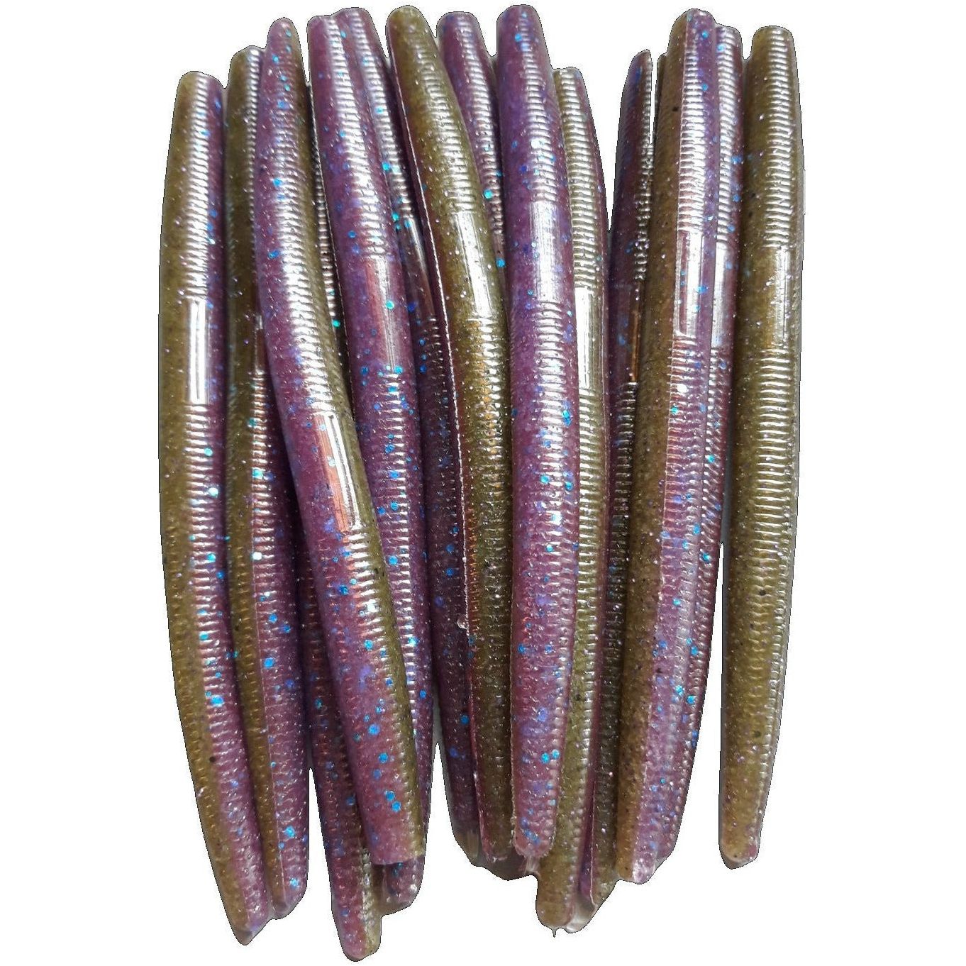 5.25" Green Pumpkin Purple Stick Bait