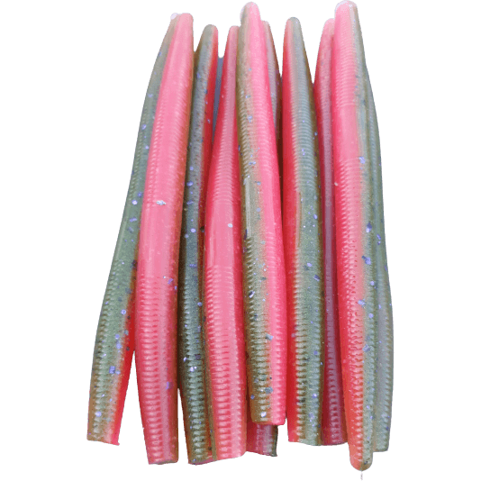 Pink Champagne Wacky Worm Soft Plastic Stick Bait Butchers Baits