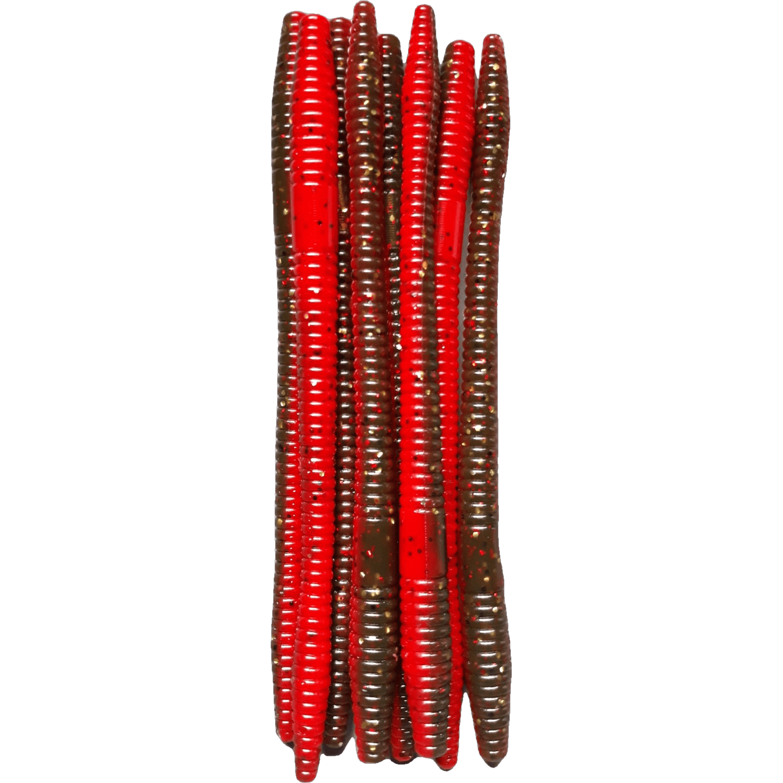 6.25" Okeechobee Fire Magnum Trick Worm