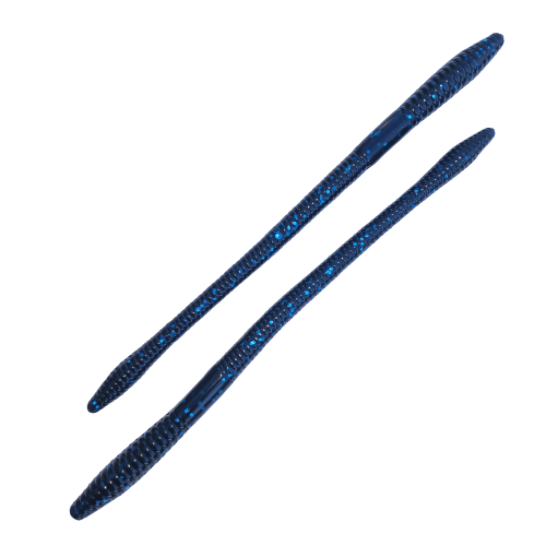 7" Black Blue Flake Trick Worm