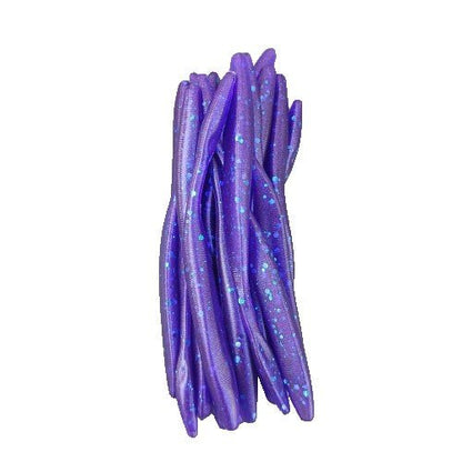 Lot of 19 Purple Culprit Soft Plastic / Rubber Fresh Water Fishing Worms /  Bait